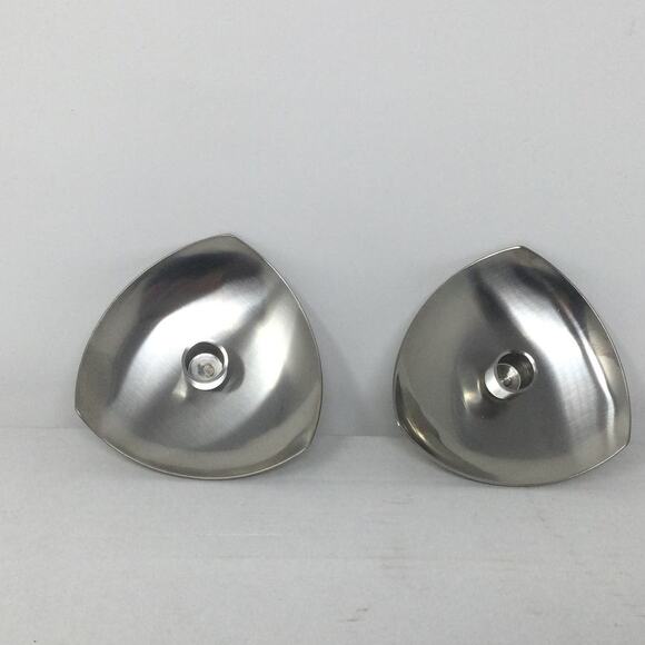 VTG NEW! Selandia Danish Candle Holders Stainless Steel Set NIB Mid Century - Picture 1 of 9